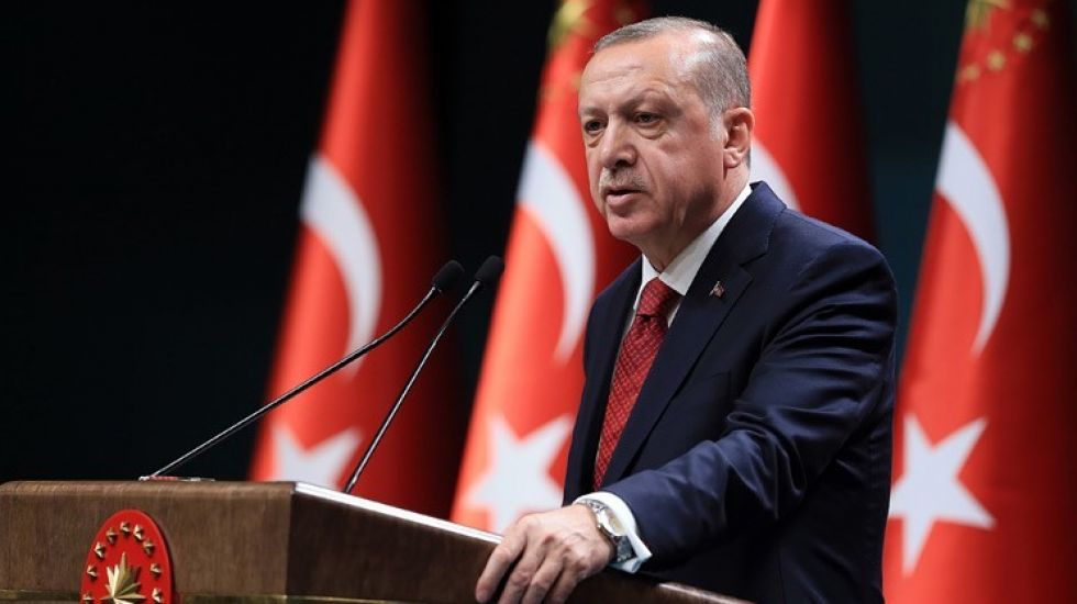Erdogan bei einer Rede