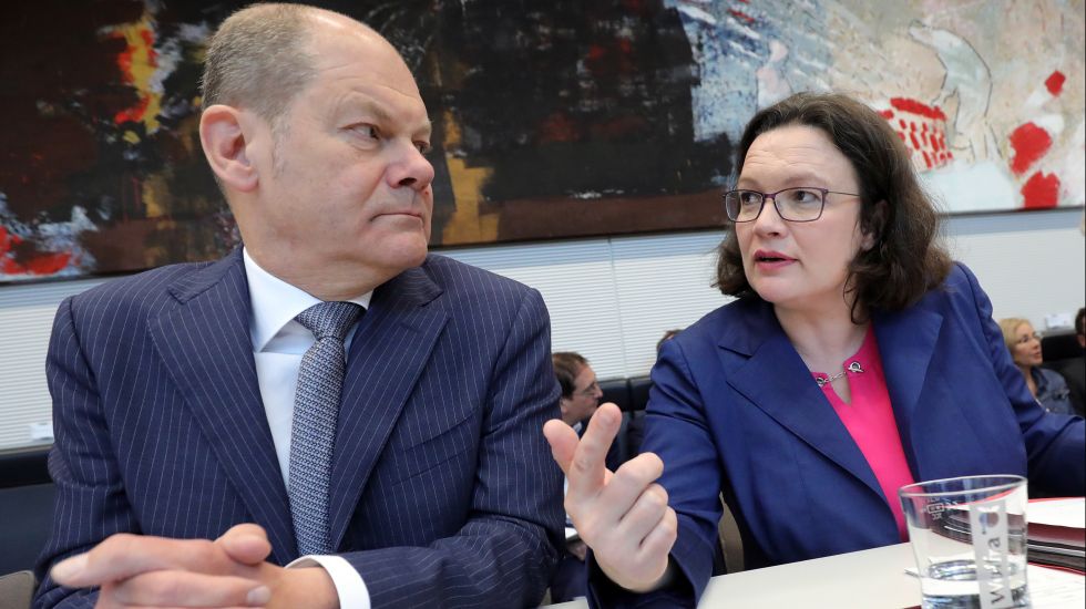 Olaf Scholz und Andrea Nahles