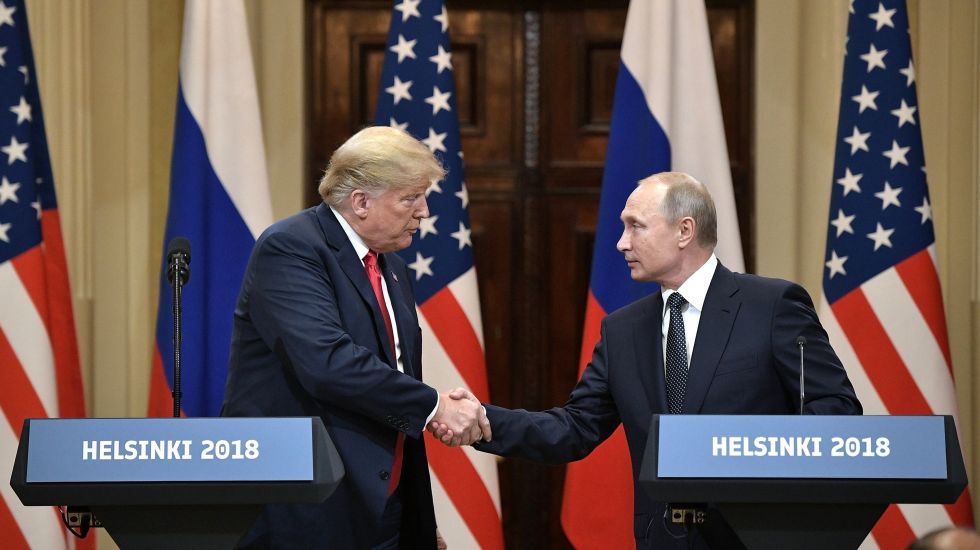 Donald Trump und Wladimir Putin beim Gipfeltreffen in Helsinki