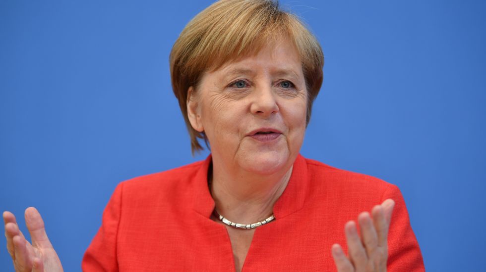 20.07.2018, Berlin: Bundeskanzlerin Angela Merkel (CDU) äußert sich bei der traditionellen Pressekonferenz vor der Sommerpause in der Bundespressekonferenz zu aktuellen Themen der Innen- und Außenpolitik. 