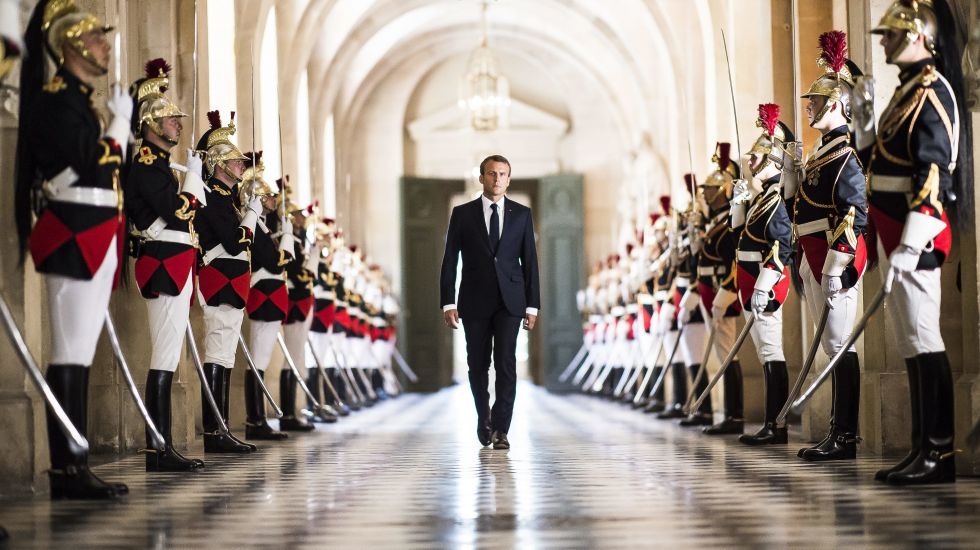Emmanuel Macron in Versailles