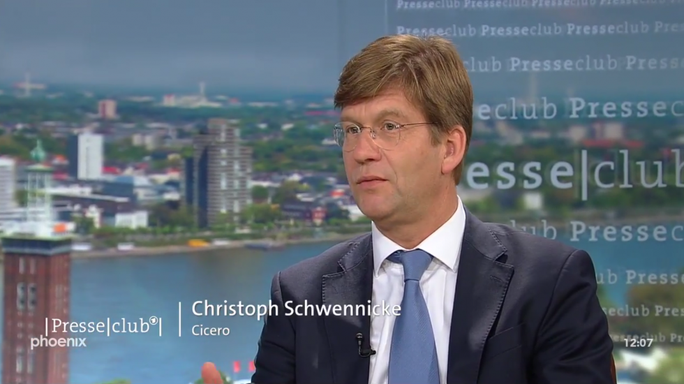 Christoph Schwennicke im Presseclub