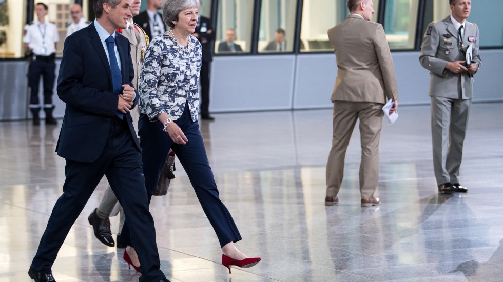 Großbritanniens Regierungschefin Theresa May im Juli beim Nato-Gipfel in Brüssel 