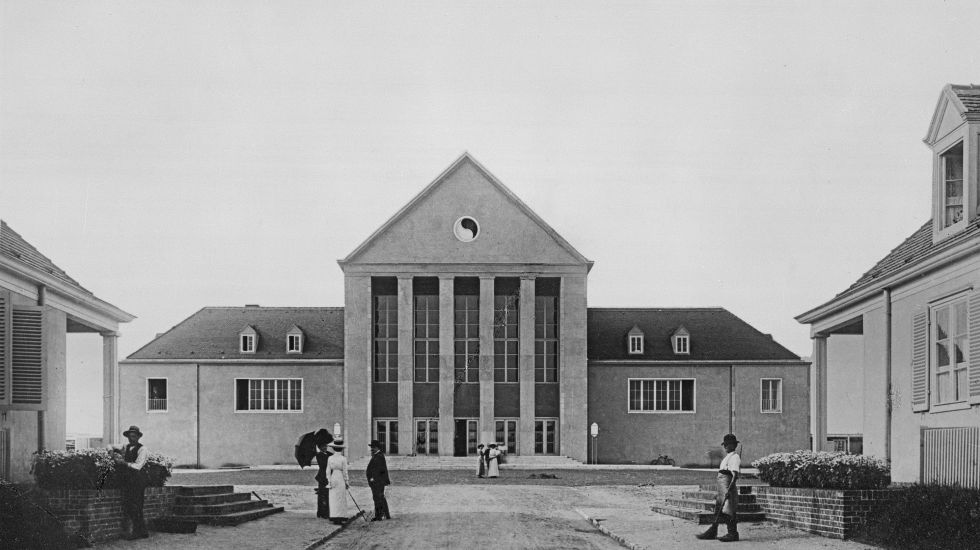 Historisches Bild des Festpielhauses in Dresden-Hellerau
