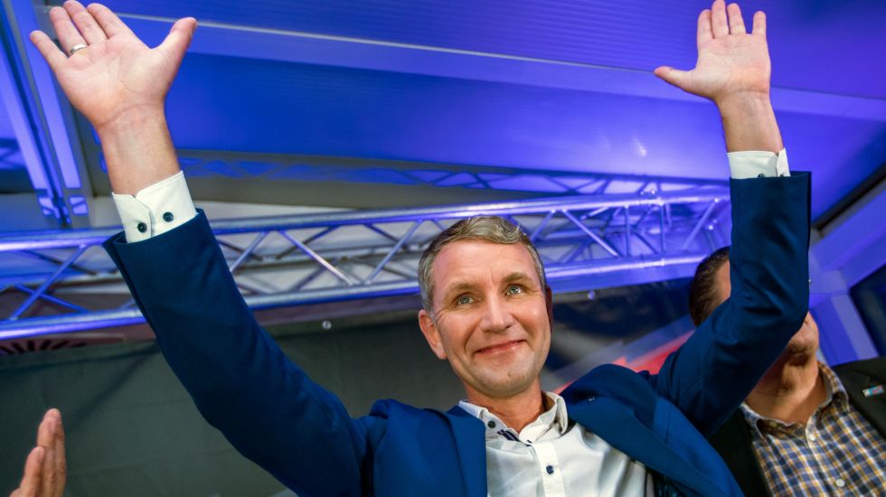 Björn Höcke, Spitzenkandidat der AfD bei der Thüringen-Wahl 