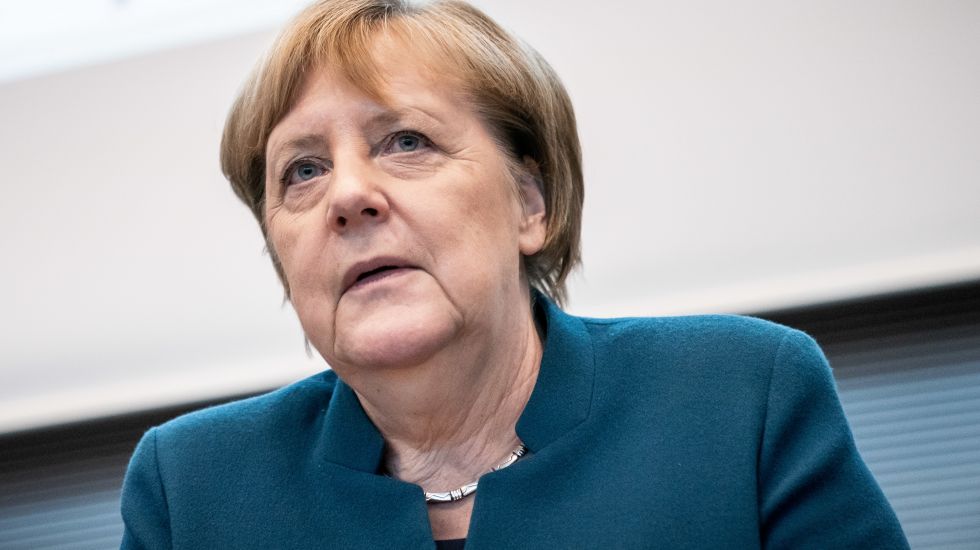 12.11.2019, Berlin: Bundeskanzlerin Angela Merkel (CDU), wartet auf den Beginn der Sitzung der CDU/CSU Bundestagsfraktion.