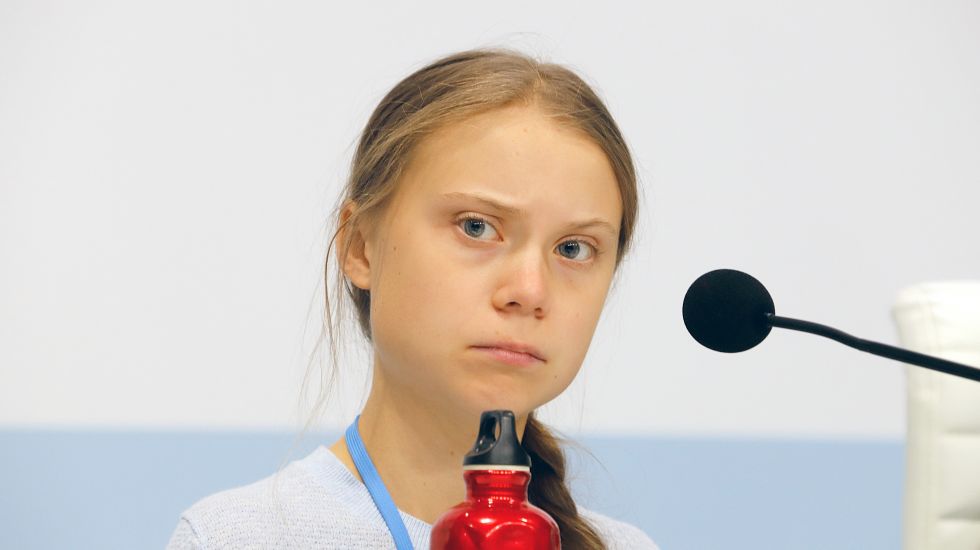 Greta Thunberg bei einer UN-Klimakonferenz im Dezember 2019 in Madrid 