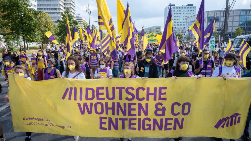 Demonstration gegen hohe Mieten Berlin