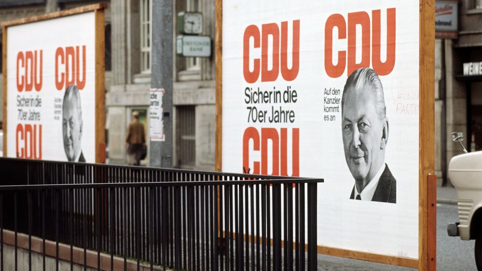 Wahlwerbung der CDU 1969 / dpa