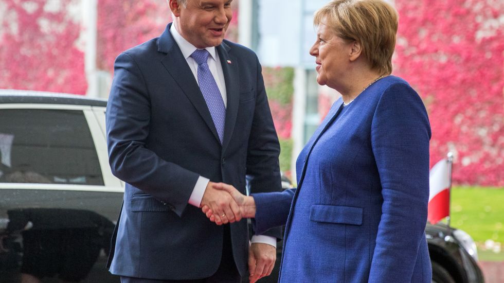 Duda und Merkel