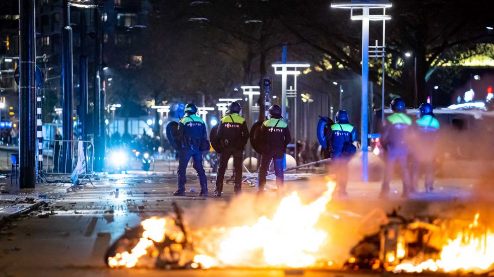 Protest in Rotterdam