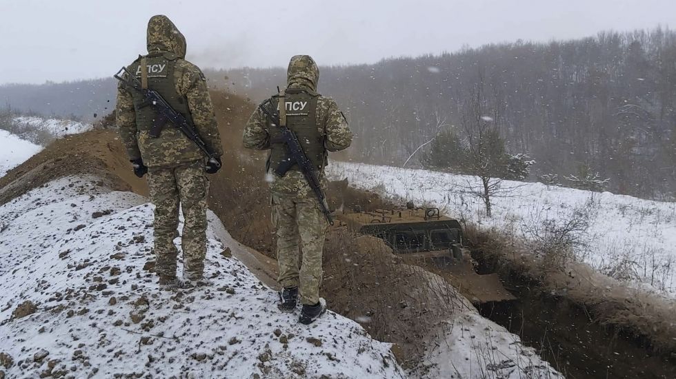 Ukrainische Grenzsoldaten