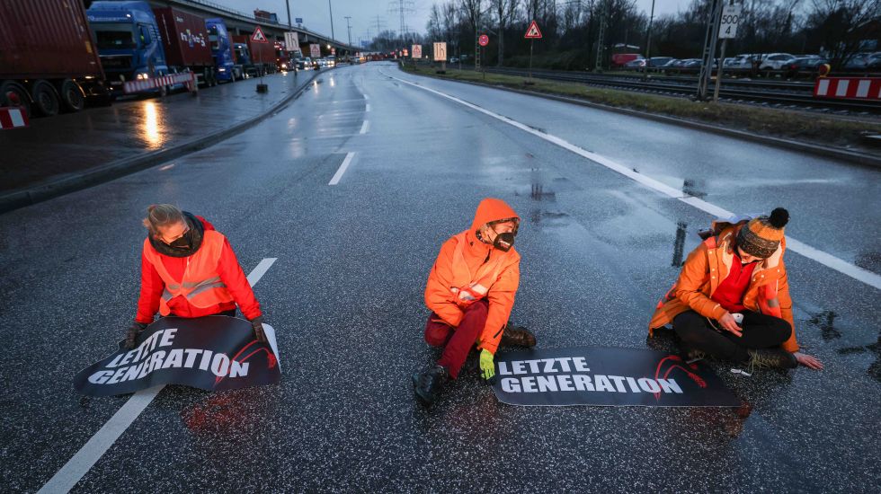Klimaprotest in Hamburg