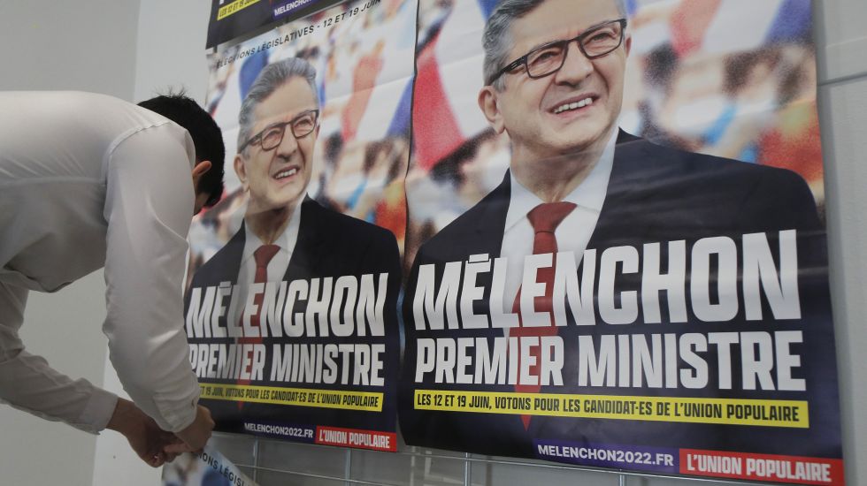 Wahlplakate für Melenchon