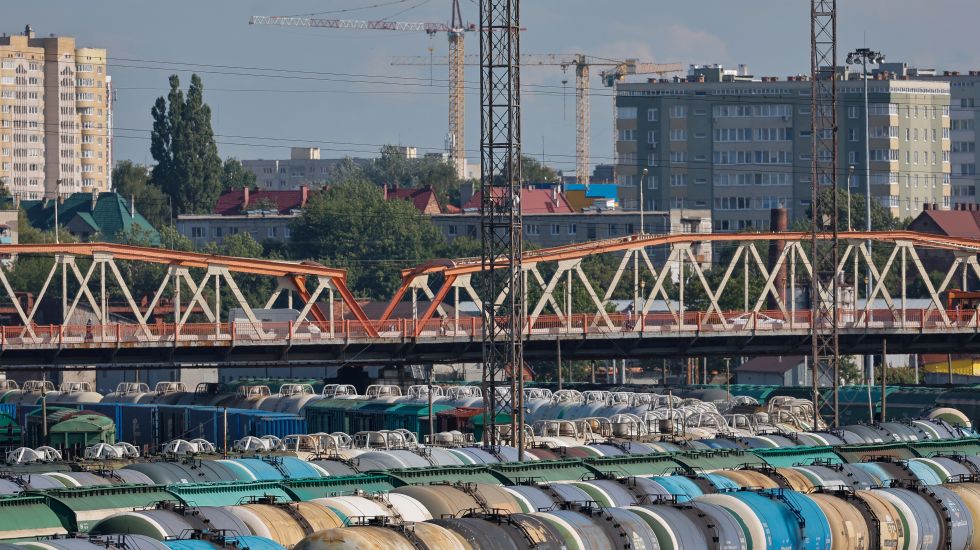 Russische Güterzüge in Kaliningrad