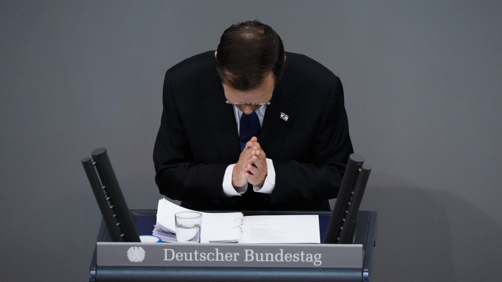 Israels Präsident Isaac Herzog im Deutschen Bundestag