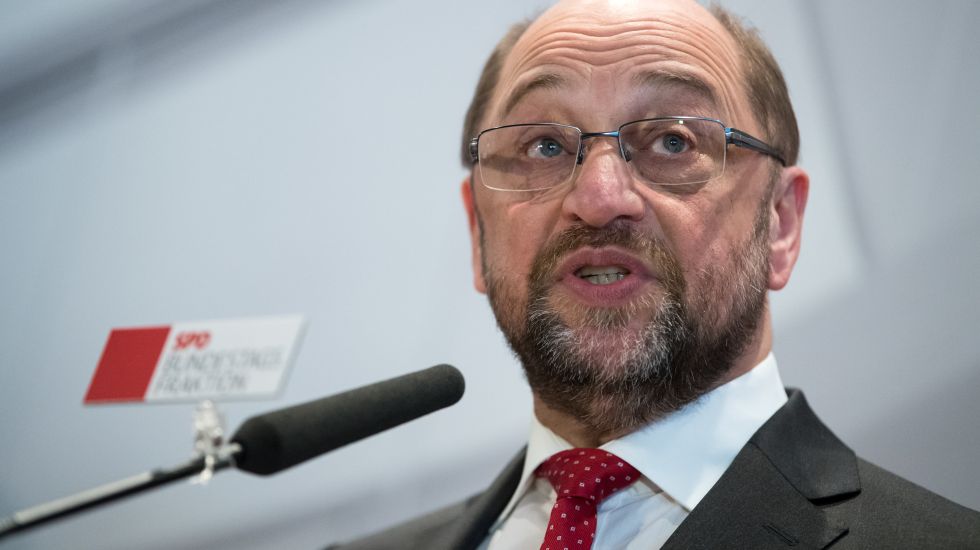 SPD-Kanzlerkandidat Martin Schulz bei einer Rede