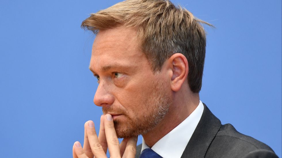Der FDP-Vorsitzende Christian Lindner, aufgenommen in Berlin während einer Pressekonferenz. 
